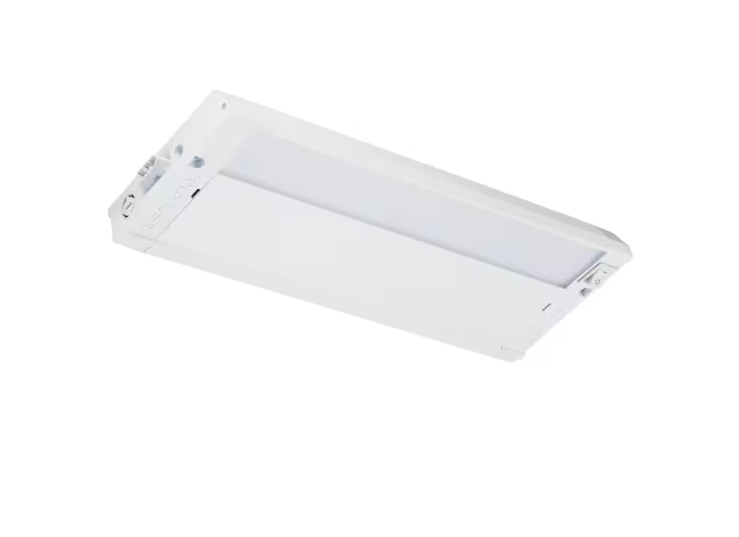KICHLER 4U Series 12 in. 2700K LED Textured White Under Cabinet Light with Frosted Diffuser