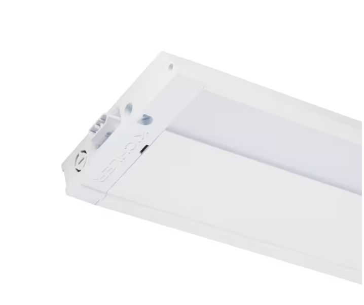 KICHLER 4U Series 12 in. 2700K LED Textured White Under Cabinet Light with Frosted Diffuser