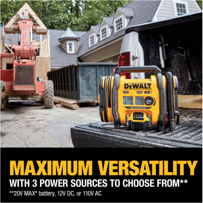 DEWALT 20V MAX Cordless Electric Portable Inflator