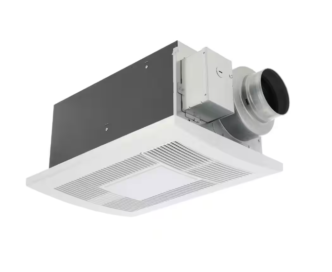 Panasonic WhisperWarm DC 50-80-110 CFM Ceiling Exhaust Fan with LED Light/Night Light and Heater