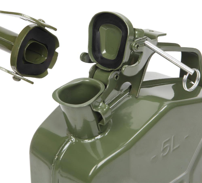 Karl home 5 L (1.25 gal) 0.6 mm Cold Rolled Steel Gas Can US Style
