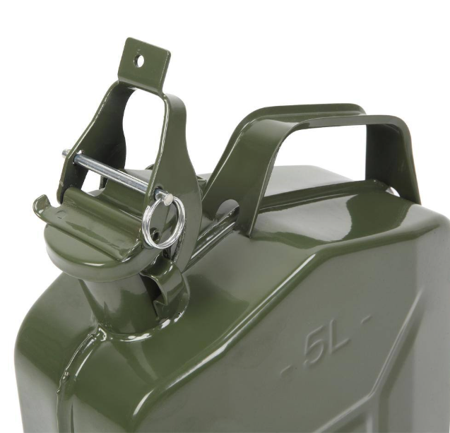 Karl home 5 L (1.25 gal) 0.6 mm Cold Rolled Steel Gas Can US Style