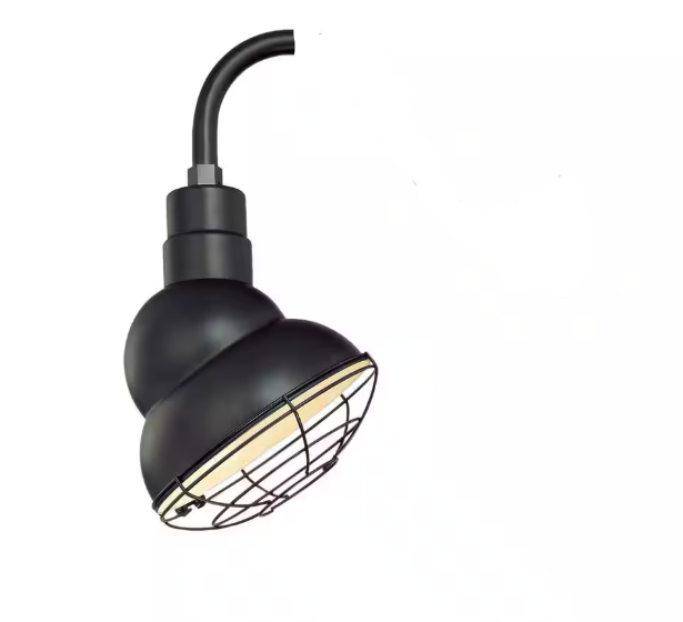 Millennium Lighting RES10 R Series 1-Light 10 in. Satin Black Emblem Shade