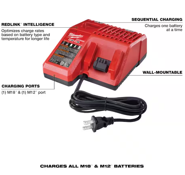 Milwaukee M18 18-Volt Lithium-Ion XC Starter Kit with One 5.0Ah Battery and Charger