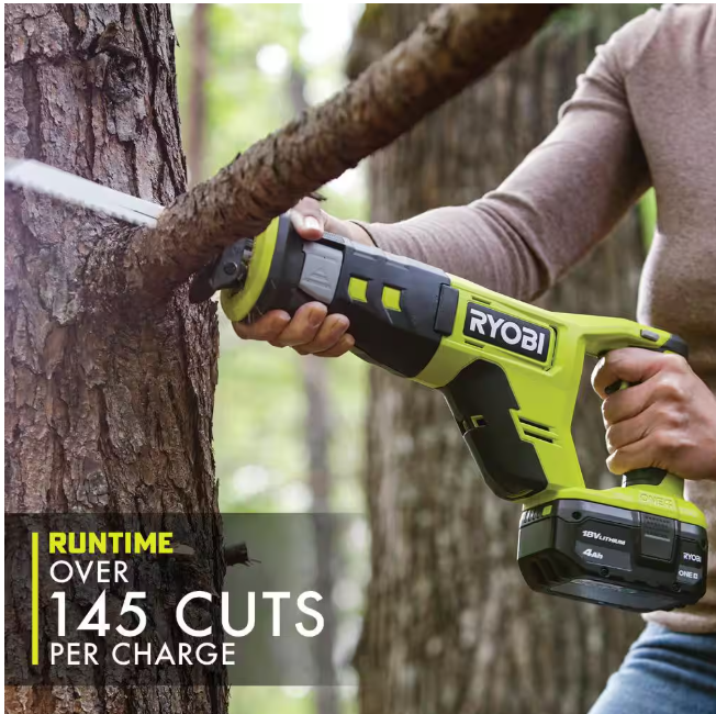 RYOBI ONE+ 18V Cordless 6-Tool Combo Kit with 1.5 Ah Battery, 4.0 Ah Battery, and Charger
