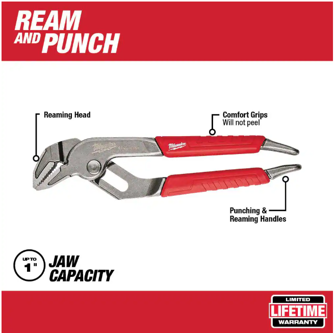 Milwaukee 6 in. and 10 in. Straight-Jaw Pliers Set (2-Piece)