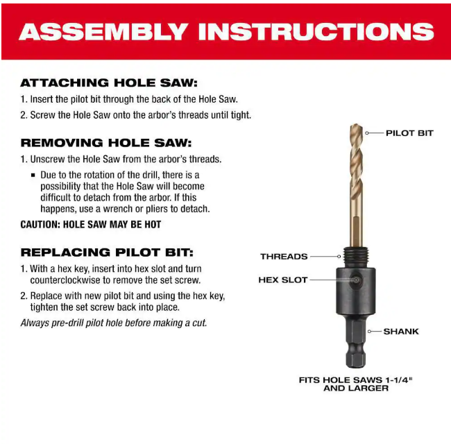 Milwaukee 4 in. HOLE DOZER Bi-Metal Hole Saw with 3/8 in. Arbor and Pilot Bit