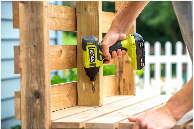 RYOBI ONE+ 18V Cordless 1/4 in. Impact Driver Kit with 1.5 Ah Battery and Charger