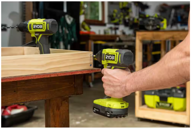 RYOBI ONE+ 18V Cordless 1/4 in. Impact Driver Kit with 1.5 Ah Battery and Charger