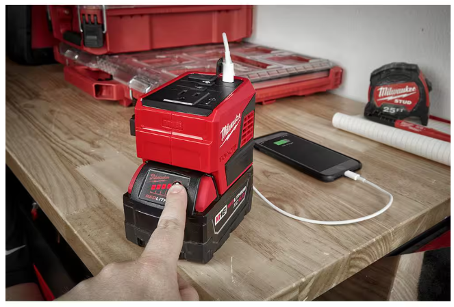Milwaukee M18 18-Volt Lithium-Ion 175-Watt Powered Compact Inverter for M18 Batteries (Tool-Only)