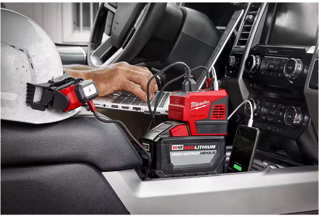 Milwaukee M18 18-Volt Lithium-Ion 175-Watt Powered Compact Inverter for M18 Batteries (Tool-Only)