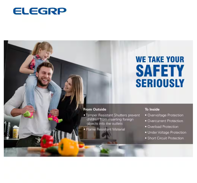 ELEGRP 4.0 Amp Dual USB Ports with Smart Chip, 15 Amp Duplex Tamper Resistant Outlet, Wall Plate Included, Almond (2-Pack)