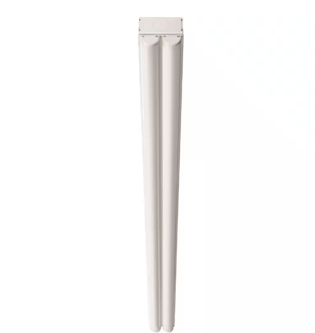 Lithonia Lighting Contractor Select 4 ft. 64-Watt Equivalent Integrated LED White Multi-Volt Strip Light Fixture 4500 Lumens 4000K