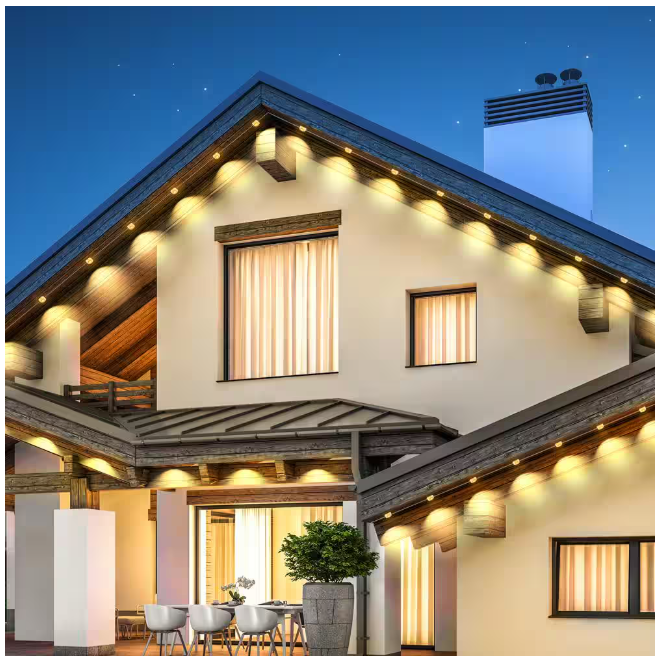 BICIK RGBIC Permanent 72 Light 100 ft. Outdoor Plug-In Integrated LED Novelty String-Light with IP65 Waterproof Housing