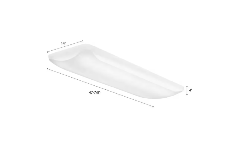 Lithonia Lighting 45 -Watt Matte White Integrated LED Flushmount