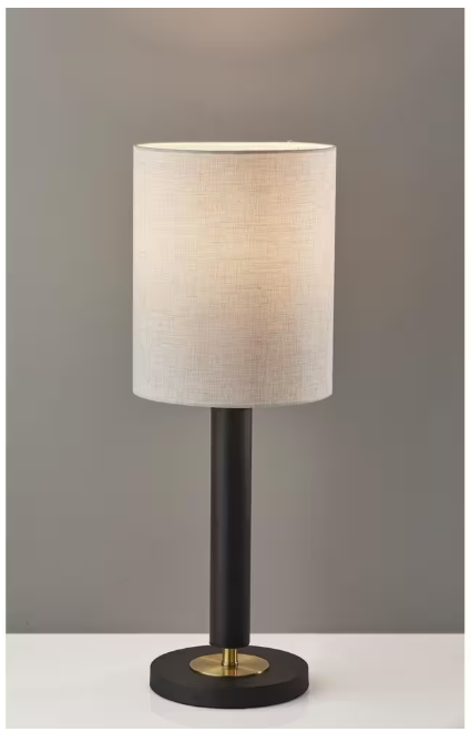 Adesso Hollywood 27 in. Black Table Lamp