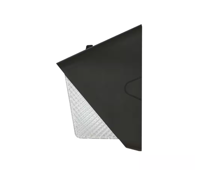 Commercial Electric 175W Equivalent Integrated LED Bronze Dusk to Dawn Commercial Refractor Wall Pack Light, 6500 Lumens, 4000K