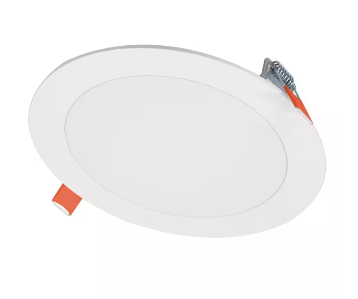 (4 Pack) HALO HLBSL Series 6 in. Adjustable CCT Canless IC Rated Dimmable Indoor, Outdoor Integrated LED Recessed Light Kit