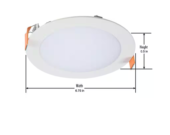 (4 Pack) HALO HLBSL Series 6 in. Adjustable CCT Canless IC Rated Dimmable Indoor, Outdoor Integrated LED Recessed Light Kit