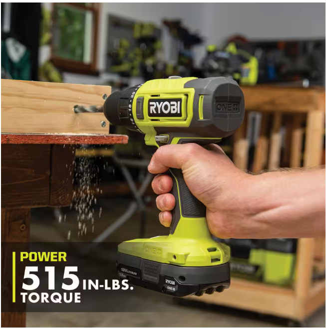 RYOBI ONE+ 18V Cordless 1/2 in. Drill/Driver (Tool Only) NO BOX