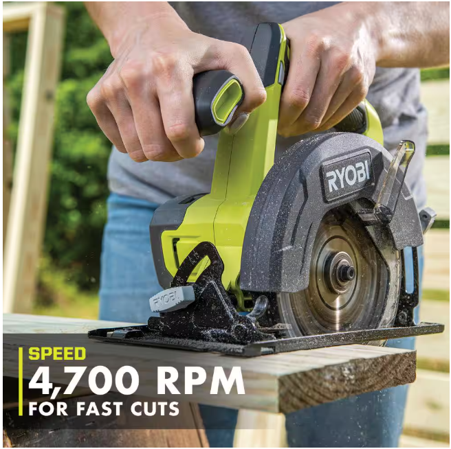 RYOBI ONE+ 18V Cordless 5 1/2 in. Circular Saw (Tool Only) NO BOX