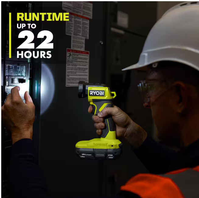 RYOBI ONE+ 18V Cordless LED Light (Tool Only) NO BOX