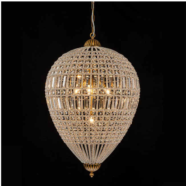 EDISLIVE Allenglade 5-Light Dimmable Brass Chandelier with Crystal Accent