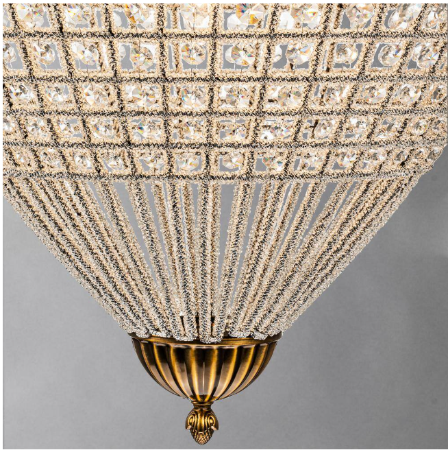 EDISLIVE Allenglade 5-Light Dimmable Brass Chandelier with Crystal Accent