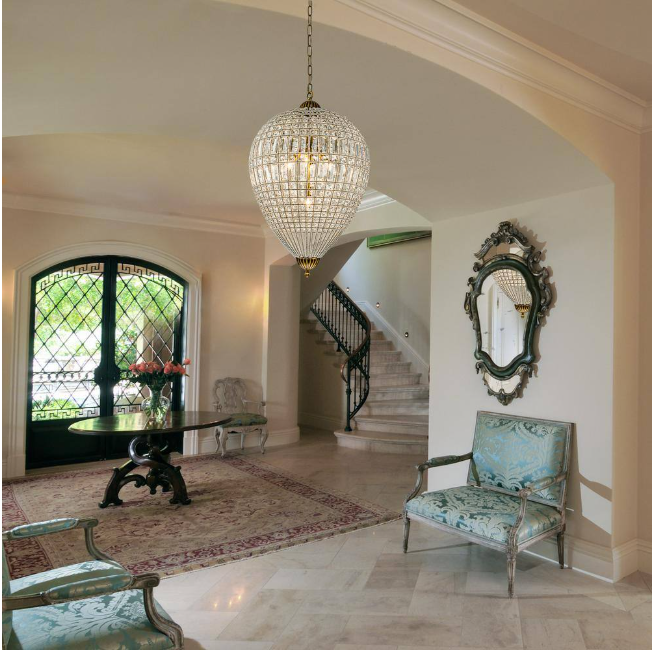 EDISLIVE Allenglade 5-Light Dimmable Brass Chandelier with Crystal Accent