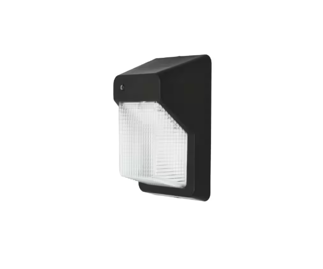 Commercial Electric 200W Equivalent Integrated LED Bronze Outdoor Vertical Wall Pack Over Door Light, 3000 Lumens