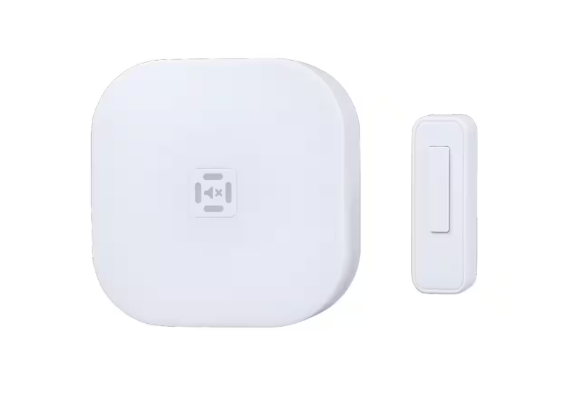 Defiant Wireless LED Illuminated Battery Operated Doorbell Kit with Wireless Push Button, White