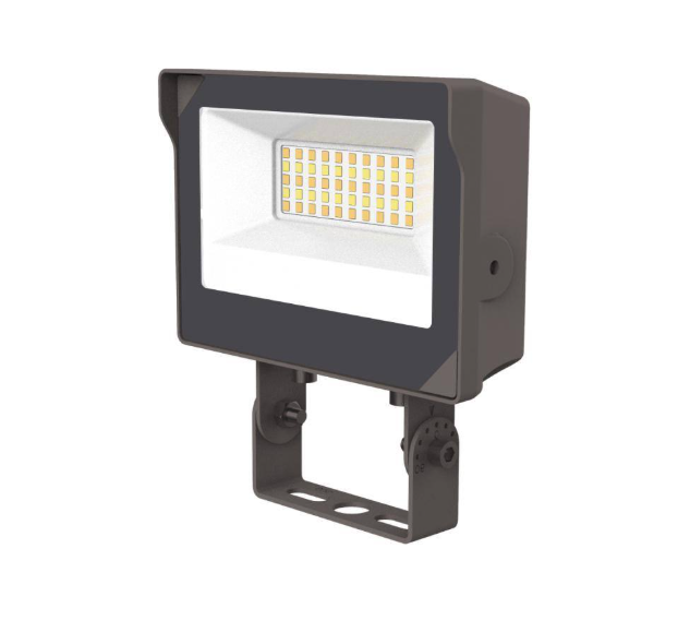 ETI LIGHTING 50-Watt Equivalent Bronze Integrated LED Flood Light 2000 Lumens Adjustable CCT and Photocell