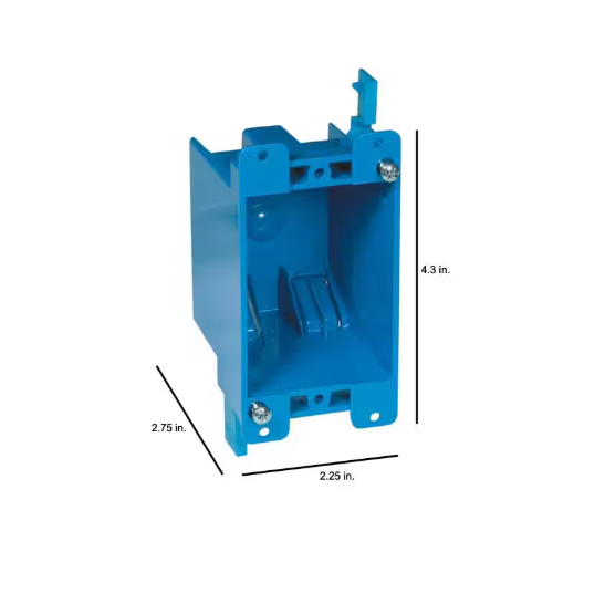 (Box of 160) Carlon 1-Gang 14 cu. in. PVC Old Work Electrical Switch and Outlet Box