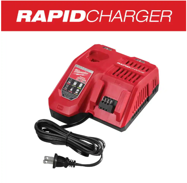 Milwaukee M12 and M18 12-Volt/18-Volt Lithium-Ion Multi-Voltage Rapid Battery Charger