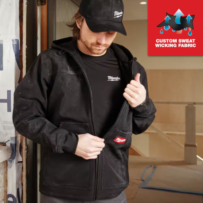 Milwaukee Men's Large Black Workskin Thermal Underwear Crew Neck Base Layer