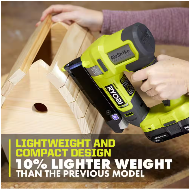RYOBI ONE+ 18V Cordless Airstrike 23-Gauge Pin Nailer (Tool Only)