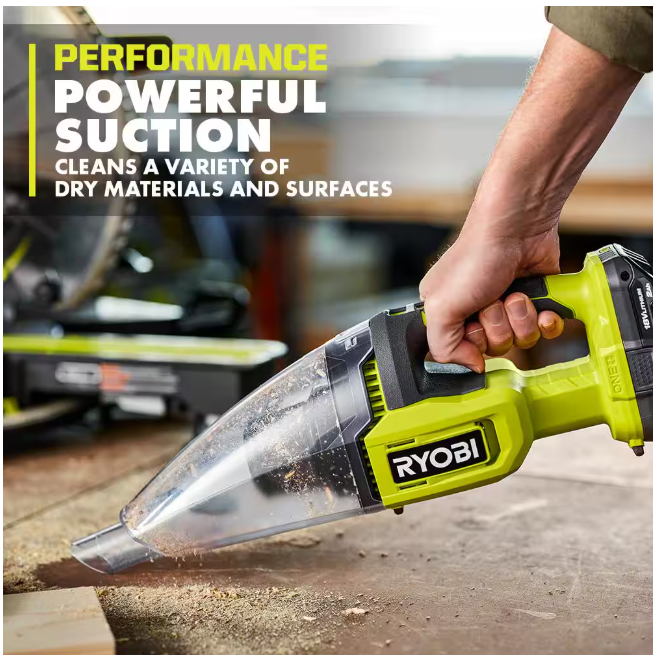 RYOBI ONE+ 18V Cordless Multi-Surface Handheld Vacuum (Tool Only)