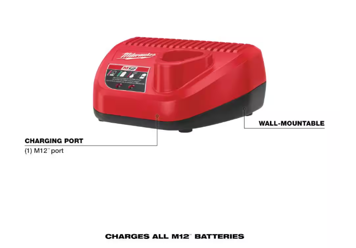 Milwaukee M12 12-Volt Lithium-Ion Battery Charger (3 Pack)