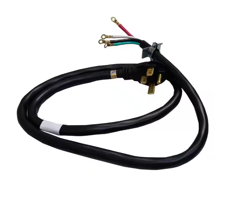 HDX 6 ft. 6/4 50 Amp 4-Prong Range Power Cord, Black