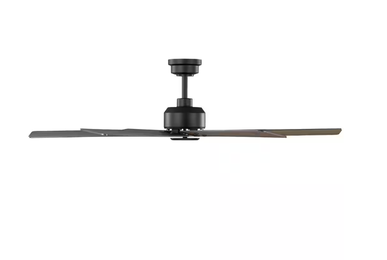 Home Decorators Collection Cortaine 54 in. Indoor/Outdoor Matte Black Ceiling Fan with DC Motor and Remote Control Included