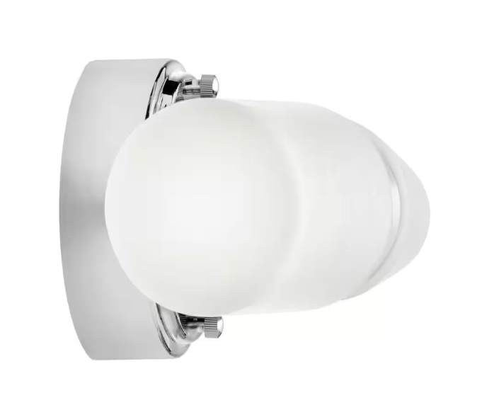 Hampton Bay Rosepine 24 in. 1-Light Chrome Integrated LED Modern Bathroom Vanity Light Bar