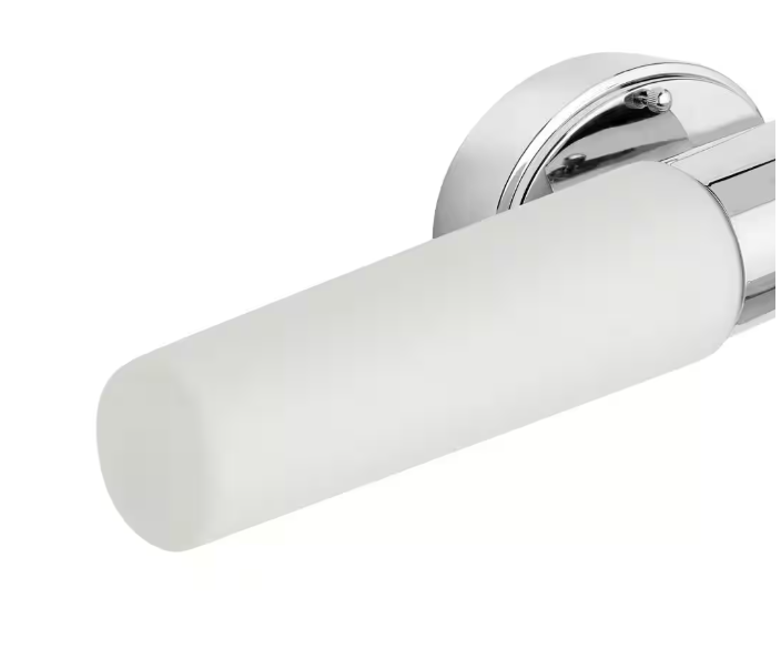 Hampton Bay Rosepine 24 in. 1-Light Chrome Integrated LED Modern Bathroom Vanity Light Bar