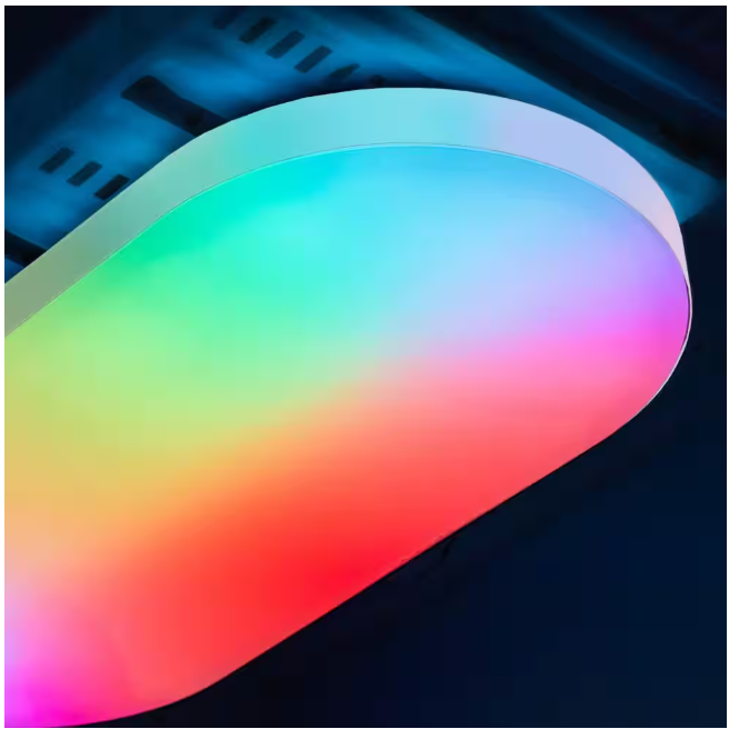 LIFX 26 in. Oval Capsule Smart White Multi-Color WiFi Selectable LED Flush Mount Ceiling Light Works Alexa/Hey Google/HomeKit