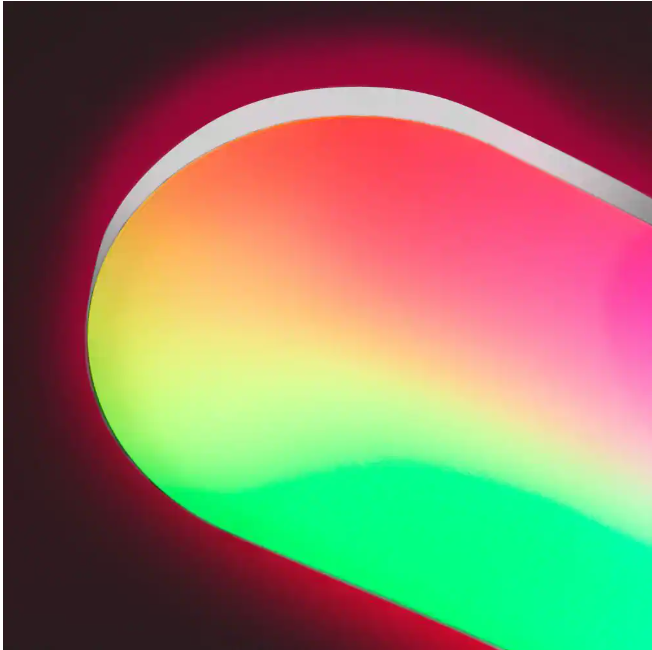 LIFX 26 in. Oval Capsule Smart White Multi-Color WiFi Selectable LED Flush Mount Ceiling Light Works Alexa/Hey Google/HomeKit