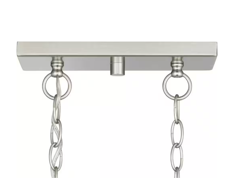 Home Decorators Collection Crestview 34 in. 5-Light Brushed Nickel Transitional Linear Chandelier