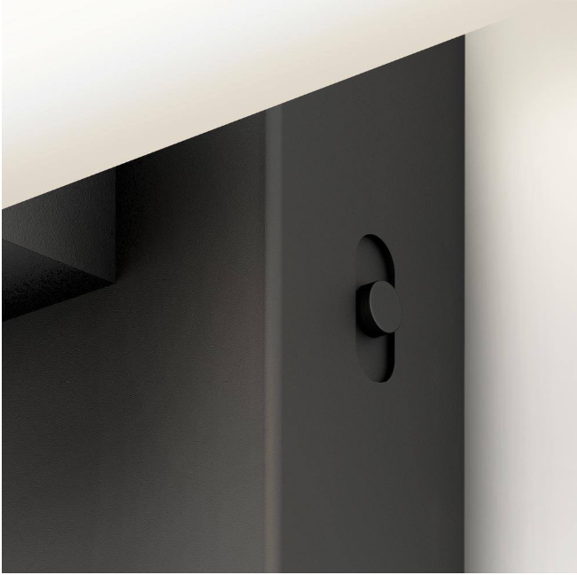 Artika Wilton 27 in. 1 Light Black Modern Integrated LED 5 CCT Vanity Light Bar for Bathroom
