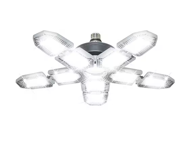 BEYOND BRIGHT 60-Watt Ultra Bright LED Light Bulb 6500K with 10 Adjustable Light Panels