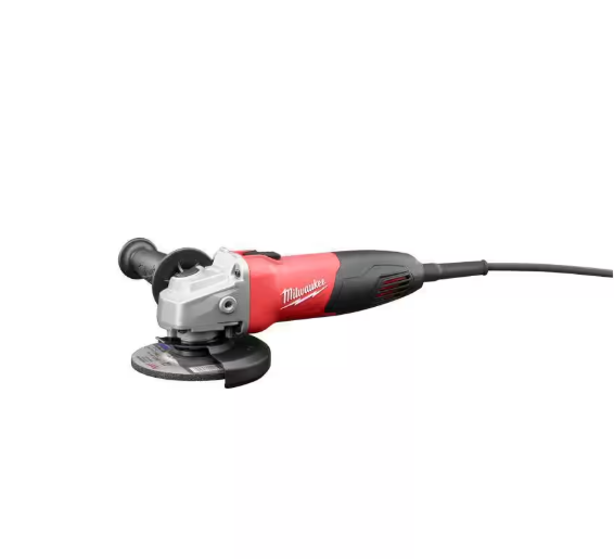 Milwaukee 7 Amp Corded 4-1/2 in. Small Angle Grinder with Sliding Lock-On Switch