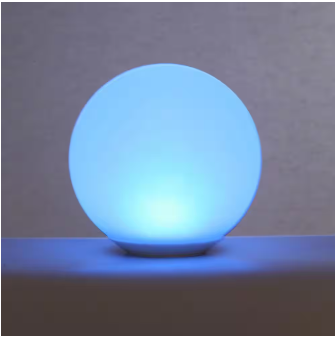 Hampton Bay 8 in. Color Changing LED Glow Ball Lamp