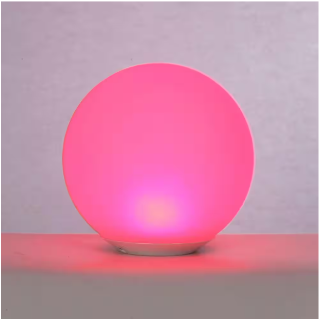 Hampton Bay 8 in. Color Changing LED Glow Ball Lamp